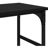 vidaXL Konzolna miza Črni hrast 150 x 29 x 76.5 cm Konstruiran les | Shoptok.si