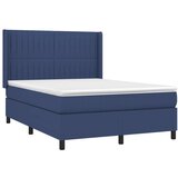  Box spring s madracem LED plavi 140x200 cm od tkanine | shoptok.hr