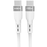 Moxom mx-cb186 silicone type c na type c 100w 1m beli USB data kabal ( u2165 ) Cene