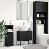 vidaXL Kupaonski ormar za sudoper Crni hrast 60x33x60 cm Konstruirano drvo | shoptok.hr