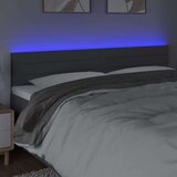  Uzglavlje tamnosivo 200x5x78/88 cm od tkanine | shoptok.hr