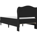  Krevetna konstrukcija Crna 90 x 190 cm Umjetna koža | shoptok.hr