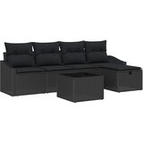  Set sofe 6 kom. Crna poliratan | shoptok.hr