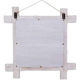  Ogledalo od cjepanica bijelo 70 x 70 cm masivno obnovljeno drvo | Eponuda.ba