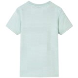  Dječja majica kratkih rukava s prugama svijetla boja mente 128 | shoptok.hr