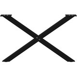  Noge za klub stolić u obliku slova X, 2 kom, crne, 70 x (42-43) cm, čelik | Eponuda.com