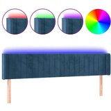  Posteljno vzglavje temno modro 163x16x78/88 cm žamet, (20936307) | Shoptok.si