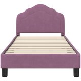  Krevet za djecu s uzglavljem Ljubičasta 80 x 160 cm Baršun | shoptok.hr