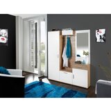 MID.YOU PREDSOBA bela, barve hrasta | Shoptok.si