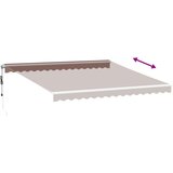 Tenda na automatsko uvlačenje smeđa 400 x 350 cm | shoptok.hr