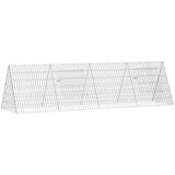  Kavez za piliće Srebrno 215 x 55 x 55 cm Cinkani čelik | Eponuda.ba