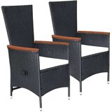  5-dijelni vrtni blagovaonski set crni | shoptok.hr
