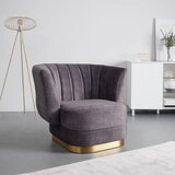 Bessagi Home počivalnik arabella, sivorjava, žamet | Shoptok.si
