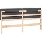 Tapecirani uzglavlje s uzglavljem Smeđa i tamno siva 180 cm | shoptok.hr
