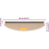 vidaXL Samolepilne preproge za stopnice sisal 30 kos 65x21x4 cm berber | Shoptok.si