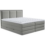 MID.YOU POSTELJA BOXSPRING 200 cm x 200 cm , tekstil rjavosiva | Shoptok.si