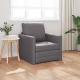 vidaXL Sofa Krevet 2-u-1 Siva 74x77x81 cm Umjetna Koža cijene