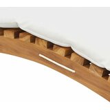  Suncobran za vrt Smeđa 198 x 55 x 58,5 cm Čvrsto teak drvo | shoptok.hr