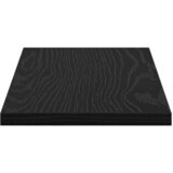 Police za knjige 4 pcs Crna 40 x 20 x 1,5 cm Konstruirano drvo | shoptok.hr