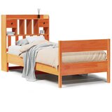  s regalom za knjige bez madraca 75 x 190 cm od borovine | shoptok.hr