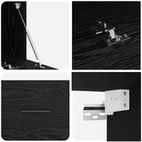 vidaXL Omarica na steni Črni hrast 100 x 36.5 x 35 cm Konstruiran les | Shoptok.si