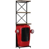 vidaXL Omarica za vino traktor 49x32x183 cm trden mangov les Cene