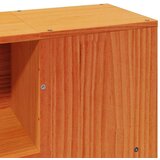  Krevet s regalom za knjige bez madraca 135x190 cm masivno drvo | shoptok.hr