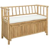  Klupa za vrtno skladištenje 110 x 47 x 80 cm Bambus Prirodna | Eponuda.com