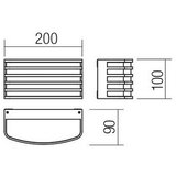  Redo 90038 - LED spoljašnje zidno svetlo SEBRA LED/15W/230V IP54 | Eponuda.com