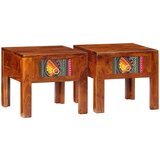 vidaXL Noćni ormarić 2 kom 40x40x36 cm Puno drvo bagrem Cijene