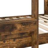  Postelja na vzkraj za otroke Dimljeni oreh 75 x 190 cm, (5000142090) | Shoptok.si