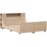 vidaXL Okvir kreveta bez madraca 135 x 190 cm od masivne borovine | shoptok.hr