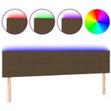 Maison Chic LED posteljno vzglavje - Vzglavna omarica temno rjavo 160x5x78/88 cm blago, (22077805) | Shoptok.si