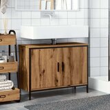 vidaXL Omarica za umivalnik artisan hrast 80x30x60 cm inž. les | Shoptok.si