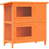 Vanjski kavez za kuniće za male kućne ljubimce s 4 vrata, drveni | shoptok.hr