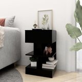  Noćni ormarić crni 40 x 35 x 65 cm od konstruiranog drva | shoptok.hr