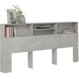  Uzglavlje s ormarićem siva boja betona 220 x 19 x 103,5 cm | shoptok.hr