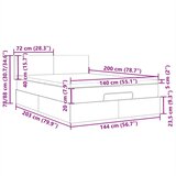  LED uzglavlje crno 144x5x118/128 cm baršunasto | Eponuda.com