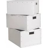 Bigso Box of Sweden Kartonaste škatle za shranjevanje s pokrovom v kompletu 3 ks Ture –