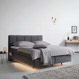 Premium Living Boxspringbett Brooklyn Hellgrau Ca. 180x200cm | Shoptok.si