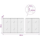  Gabion s žicom debljine 3 5 mm i mrežom 10x10 cm 450x20x100 cm - 20 cm 100 cm 450 cm | shoptok.hr