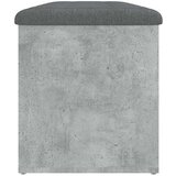  Klupa za pohranu boja betona 102 x 42 x 45 cm konstruirano drvo | shoptok.hr