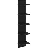 Polica na zidu Crni hrast 22 x 15 x 100 cm Konstruirano drvo | shoptok.hr