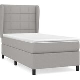  Kreveta s oprugama i madrac svjetlosivi 80x200cm tkanina | shoptok.hr
