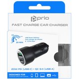  Avtomobilski polnilec za naprave s priključkom USB-C / USB-A, dvojni, 20W | Shoptok.si