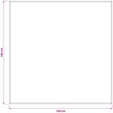  Tkanina za stol 5 kom. Pravokutni Svjetlosiva 140 x 140 cm | shoptok.hr