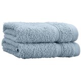 Catherine Lansfield Plavi pamučni ručnici u setu 2 kom od frotira 30x30 cm Zero Twist – Cijene