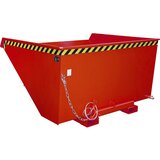 eurokraft pro Zaboj za ostružke EXPO-E, prostornina 2,1 m³, rumeno oranžne barve | Shoptok.si