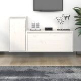 The Living Store TV omarica 2 kosa bela trdna borovina - TV Omarica, (21375712) Cene