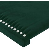  Uzglavlje s ušima tamnozeleno 203x16x118/128 cm baršunasto | shoptok.hr